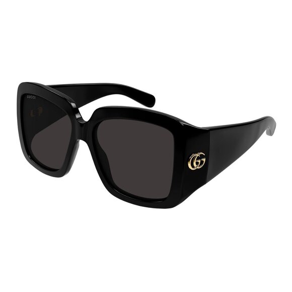 NEW GUCCI SUNGLASSES, WOMEN SQUARE OVERSIZED SUNGLASSES GUCCI GG1402S 001 - Picture 2 of 3
